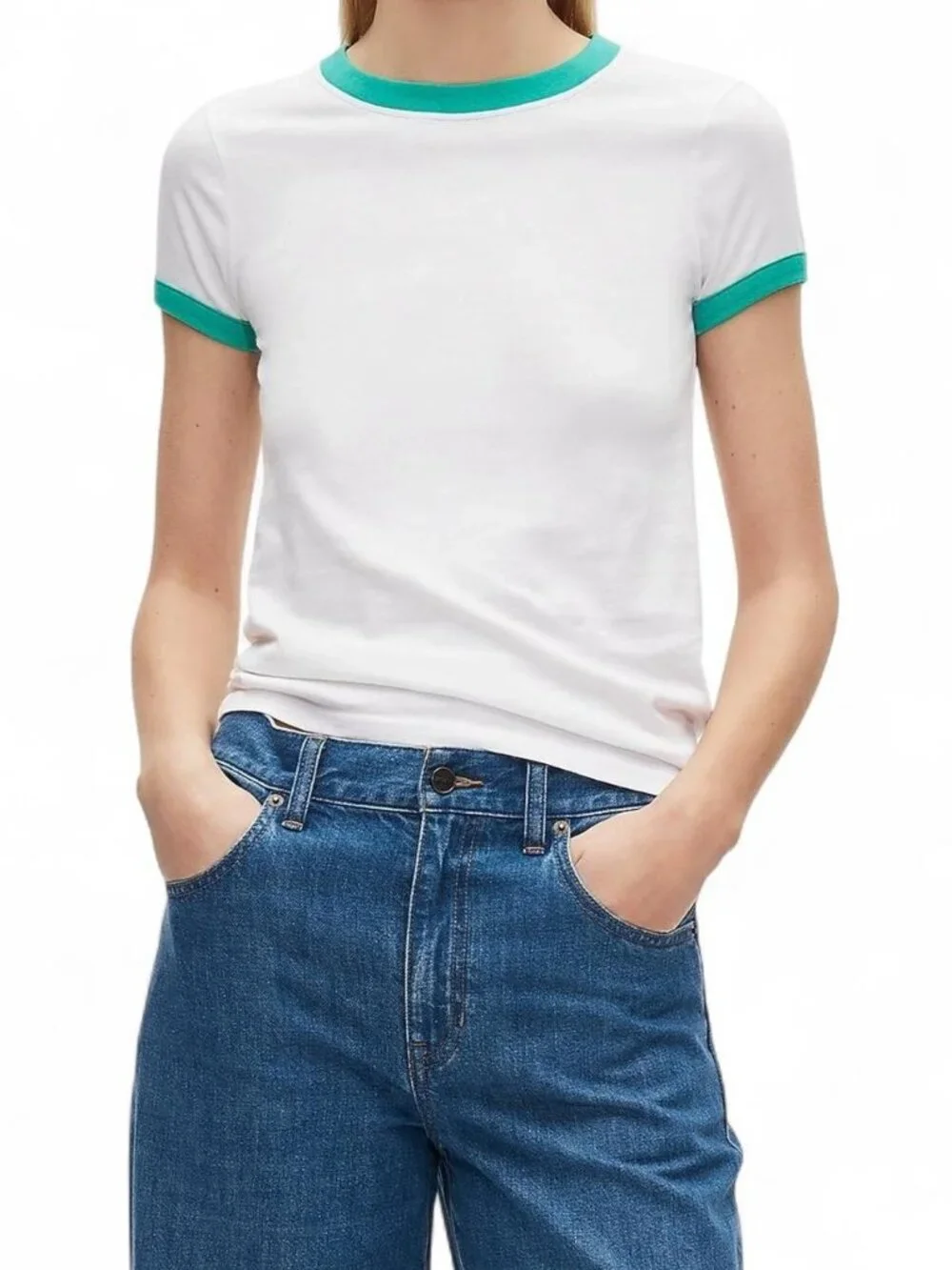 J.Crew Women's White T-shirt